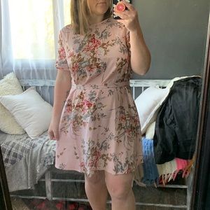 Pink Floral Dress